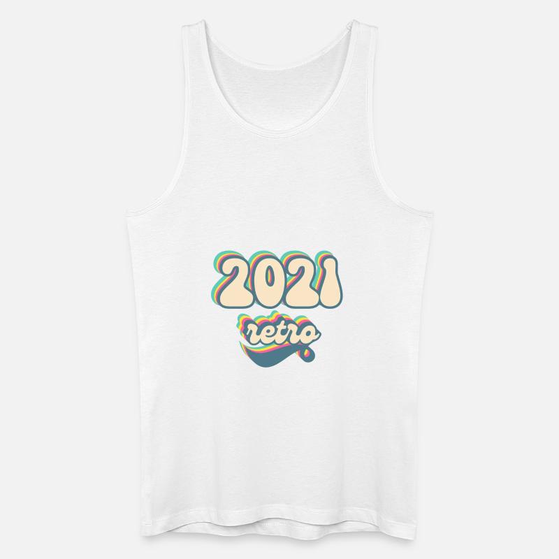 2021 Retro Geschenkidee - Männer Bio Tank Top - Weiß