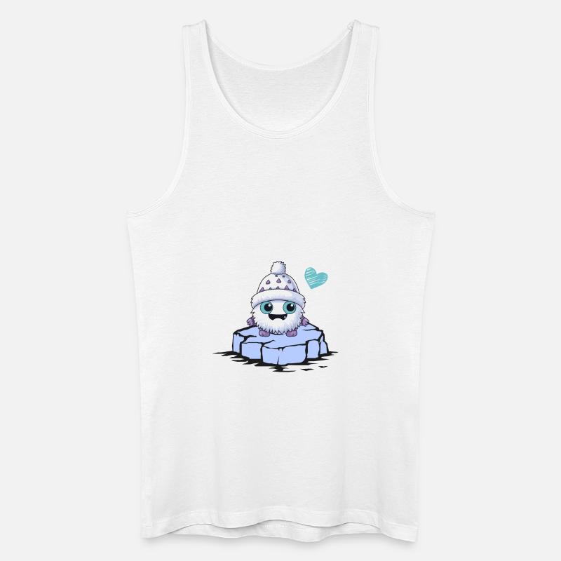 monster love eisscholle - Männer Bio Tank Top - Weiß