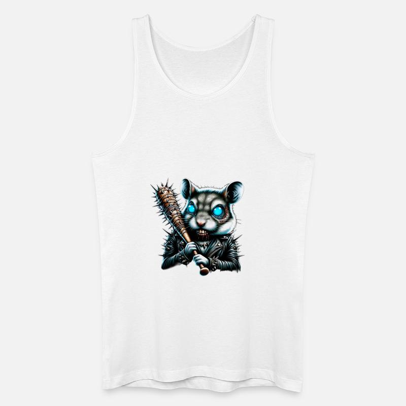Fiese Ratte - Männer Bio Tank Top - Weiß