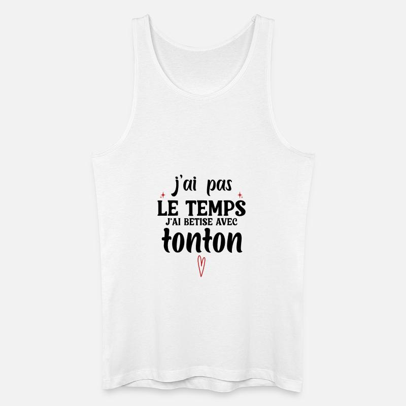 Ich albern mit Onkel - Männer Bio Tank Top - Weiß