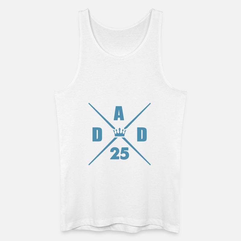 dad 25 daddy - Men’s Organic Tank Top - white