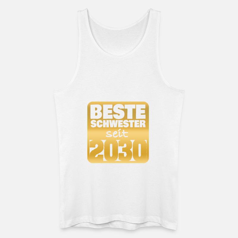 Schwester 2030 - Männer Bio Tank Top - Weiß