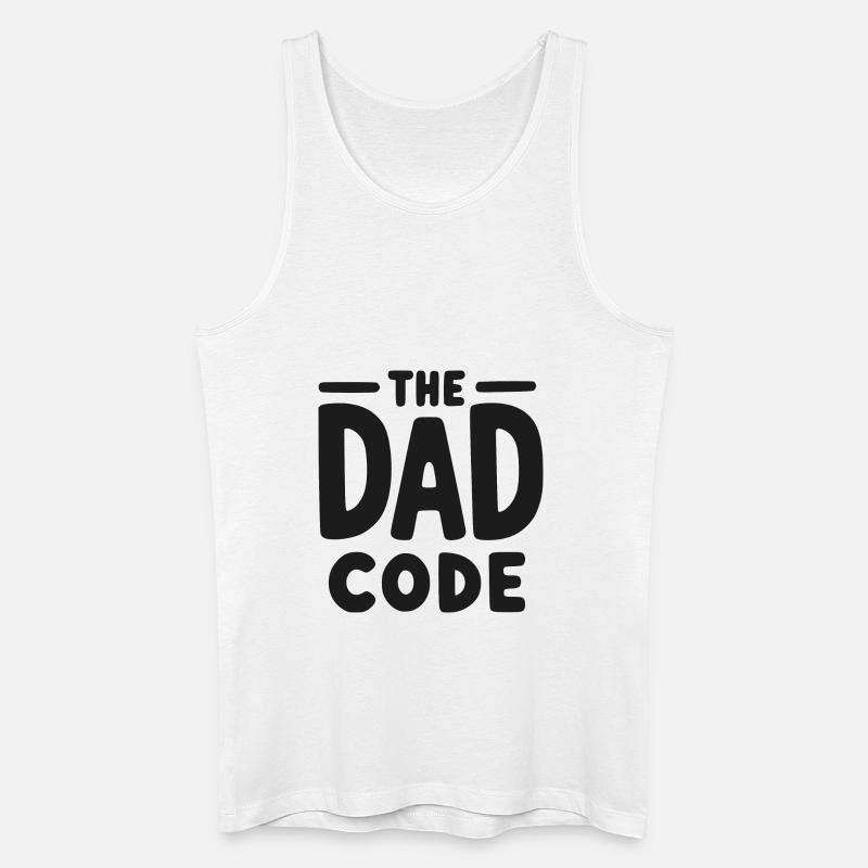 Der Papa-Code - Männer Bio Tank Top - Weiß