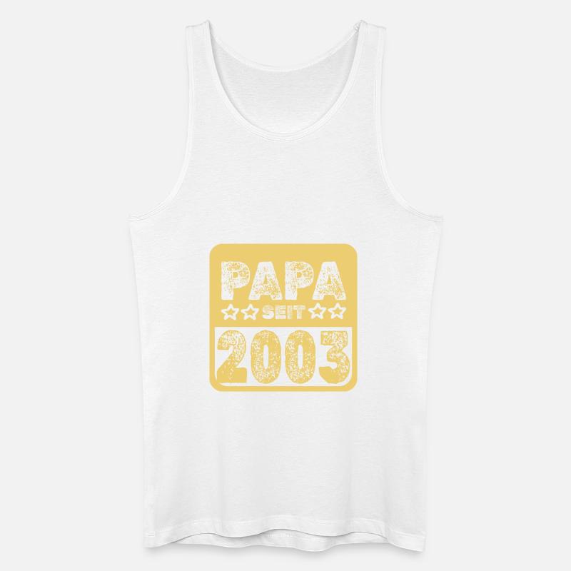 Papa 2003 - Männer Bio Tank Top - Weiß