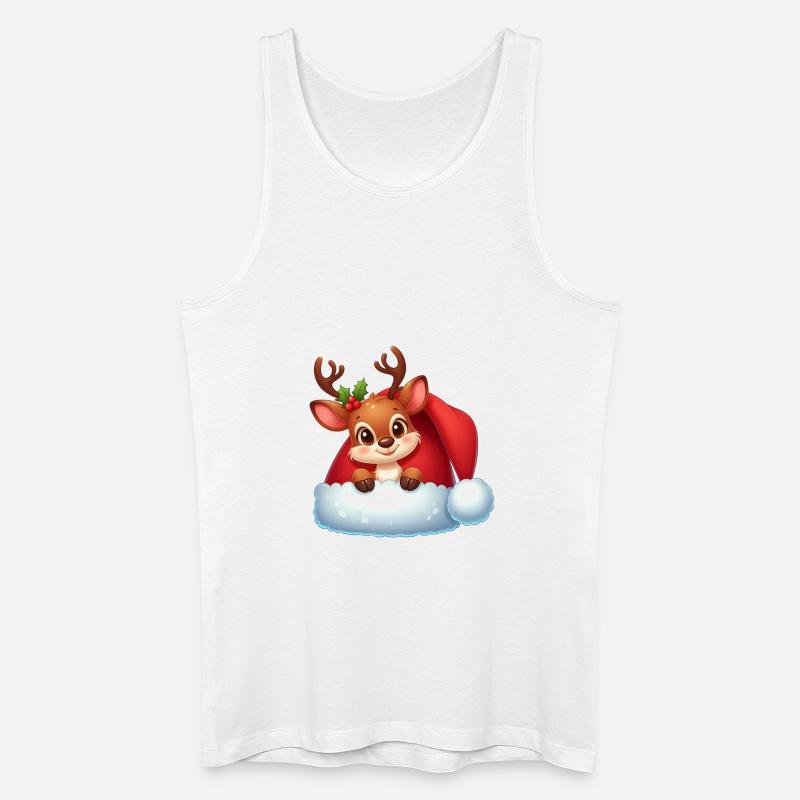 Rudolf 7 - Männer Bio Tank Top - Weiß