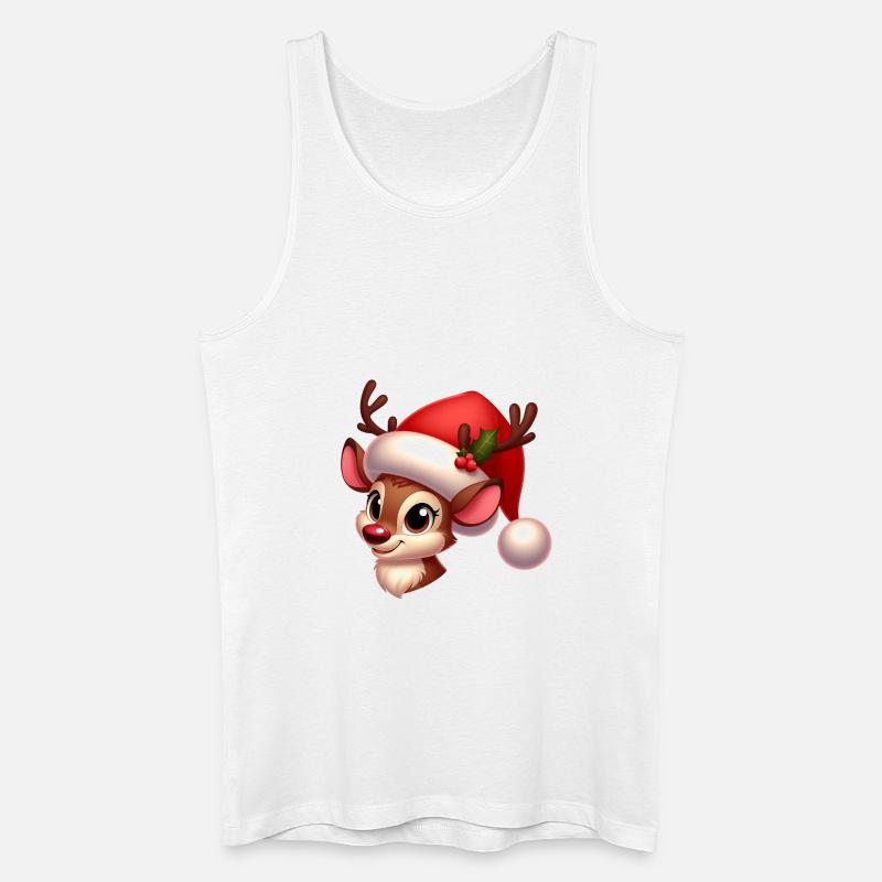 Rudolf 9 - Männer Bio Tank Top - Weiß
