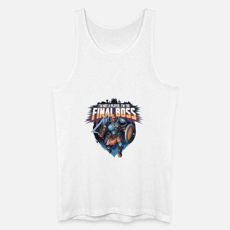 I'm the FinalBoss – Mächtiger Charakter - Männer Bio Tank Top - Weiß