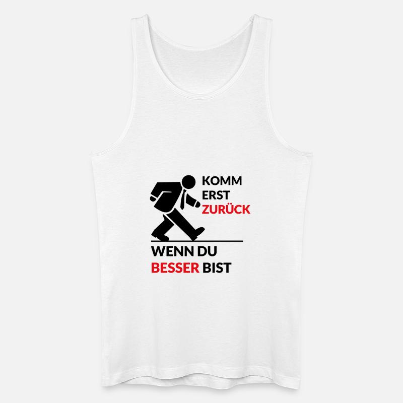 Design "Comeback Statement" - Männer Bio Tank Top - Weiß