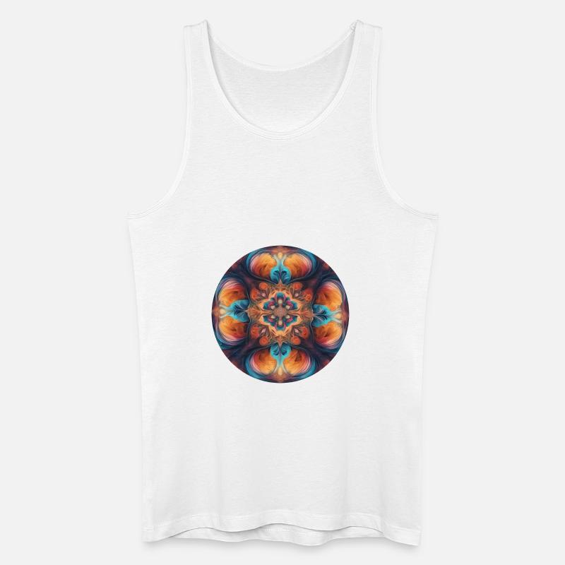 Eine fraktale Form - Männer Bio Tank Top - Weiß