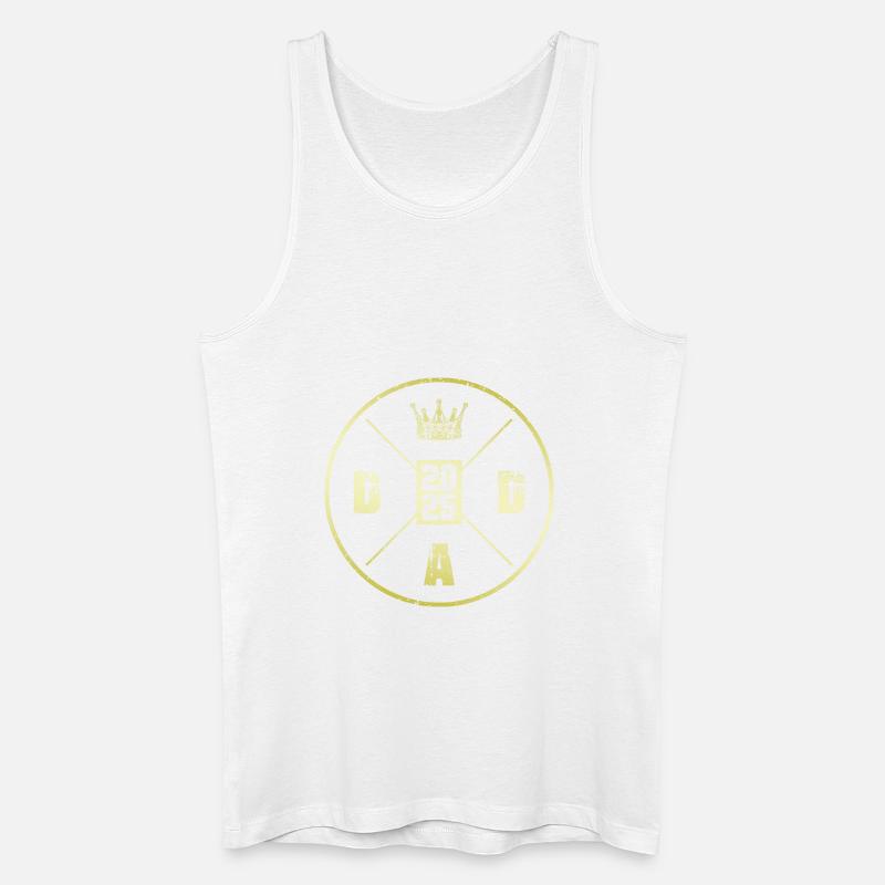 Dad 2025 Vaterschaft Papa - Männer Bio Tank Top - Weiß