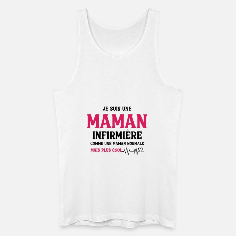 Ich bin eine Krankenschwester - Männer Bio Tank Top - Weiß