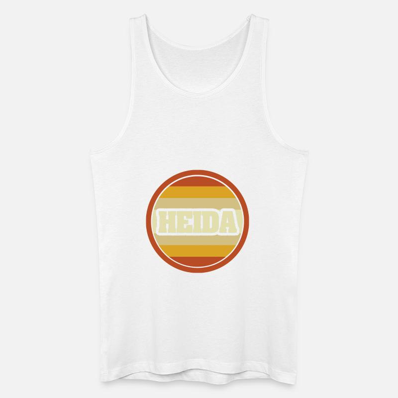 Heida - Männer Bio Tank Top - Weiß