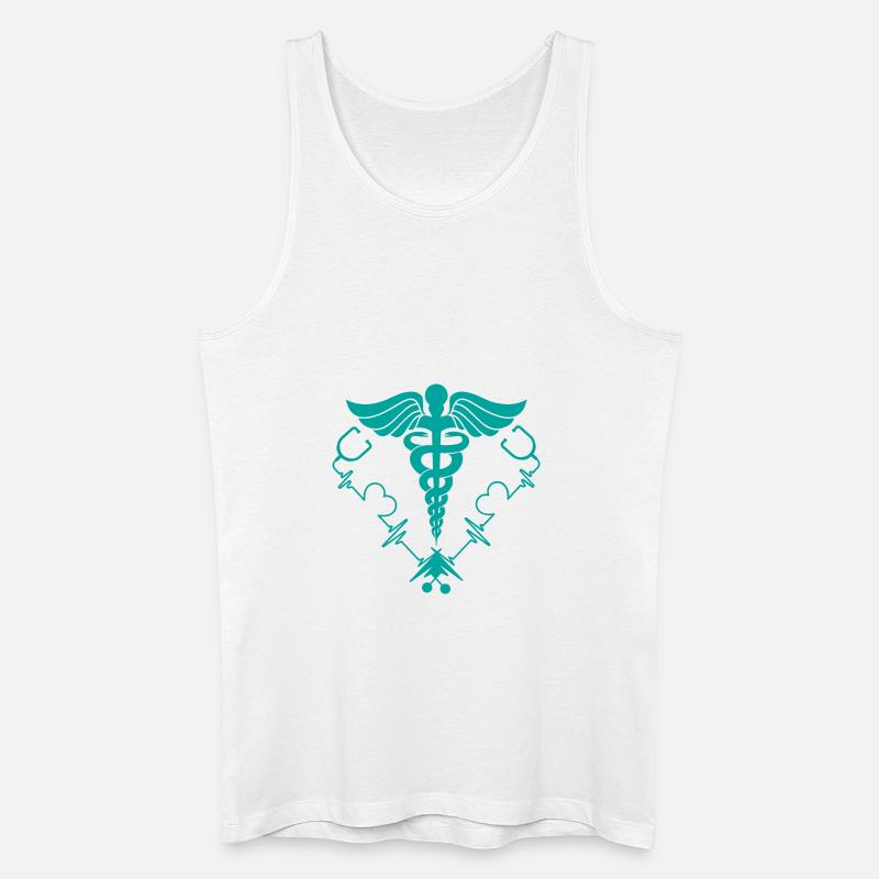 Krankenschwester - Krankenschwester - Herzschlag - Männer Bio Tank Top - Weiß