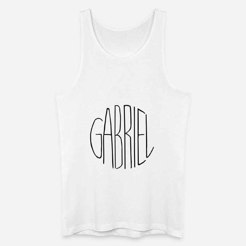 Gabriel - Männer Bio Tank Top - Weiß