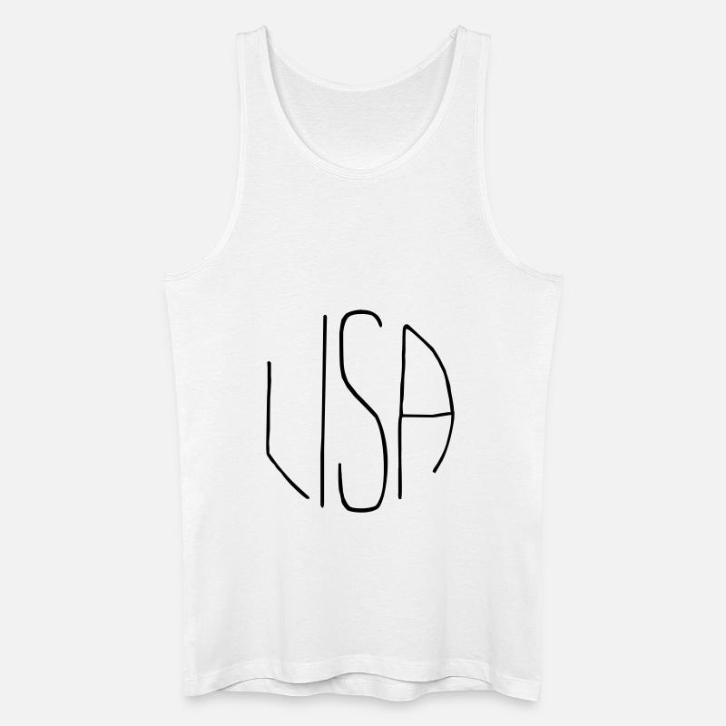 Lisa - Männer Bio Tank Top - Weiß
