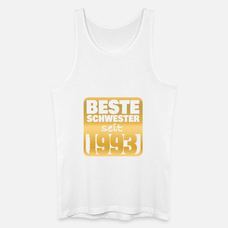 Schwester 1993 - Männer Bio Tank Top - Weiß