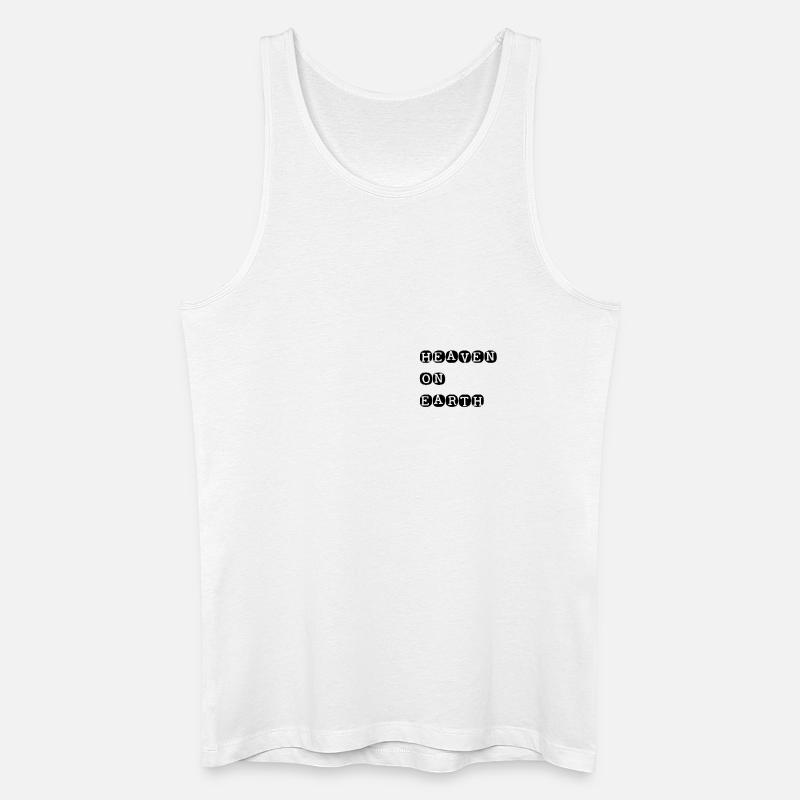 Heaven on earth - Männer Bio Tank Top - Weiß