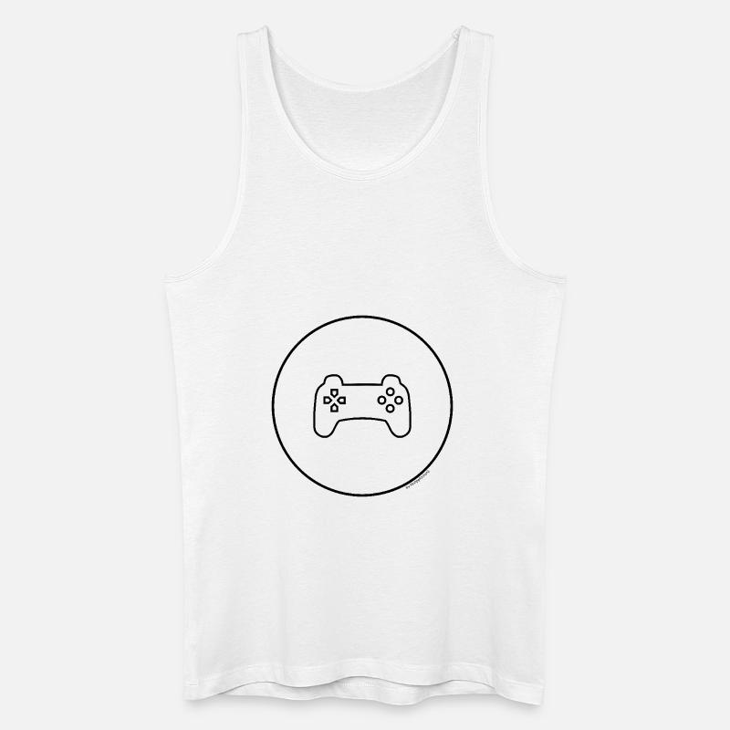 Gaming Controller - Männer Bio Tank Top - Weiß