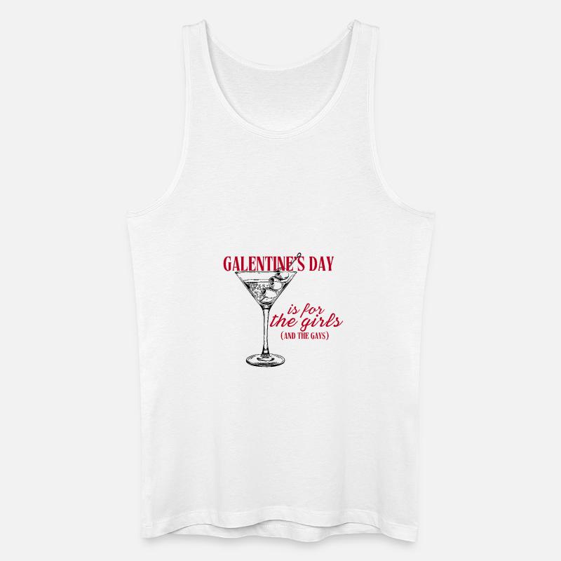 Galentine's day gays red - Männer Bio Tank Top - Weiß