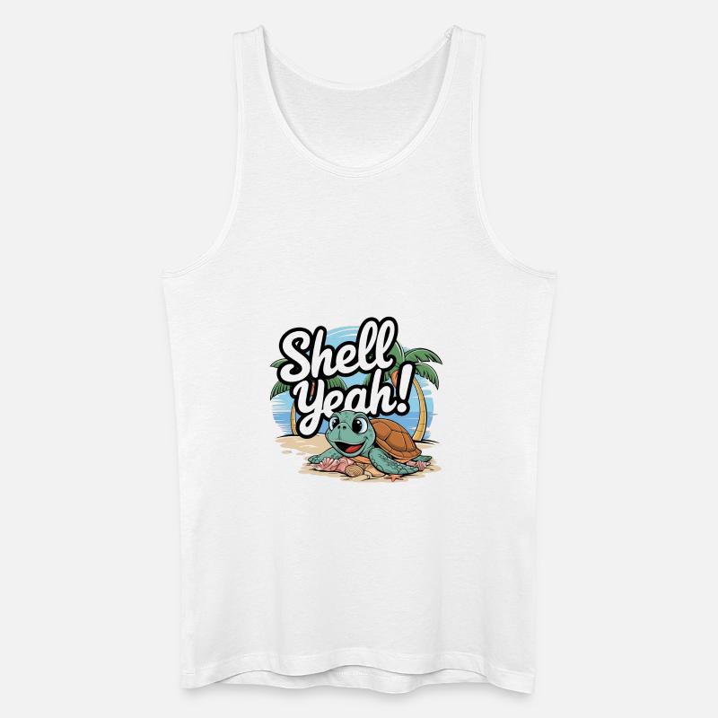 Shell Yeah - Männer Bio Tank Top - Weiß