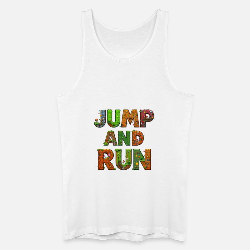jump and run 2 - Männer Bio Tank Top - Weiß