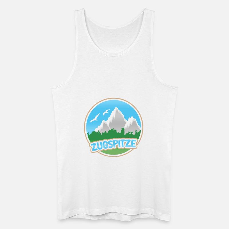 Zugspitze Zugspitze - Männer Bio Tank Top - Weiß