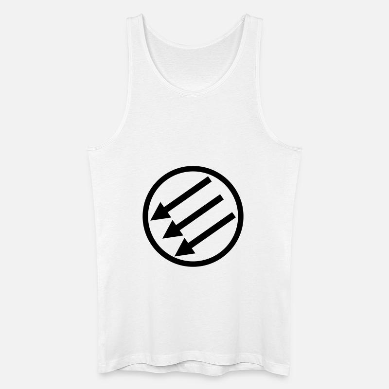 Drehen von Pfeile - Männer Bio Tank Top - Weiß