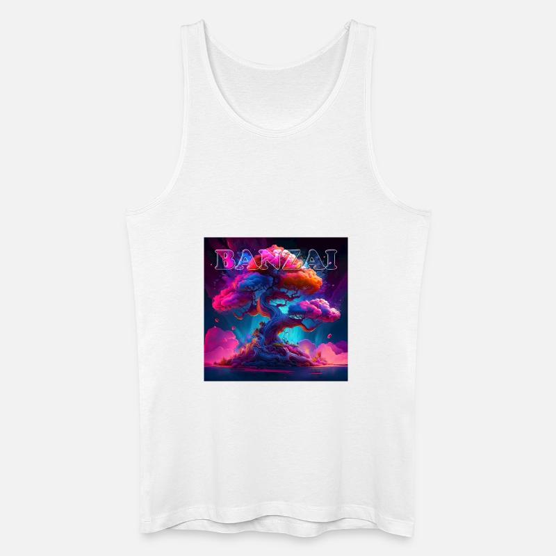 Banzai - Männer Bio Tank Top - Weiß