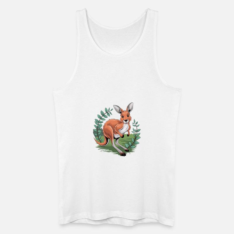 Bush Hopper - Männer Bio Tank Top - Weiß