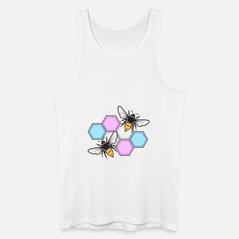TransBee - Männer Bio Tank Top - Weiß
