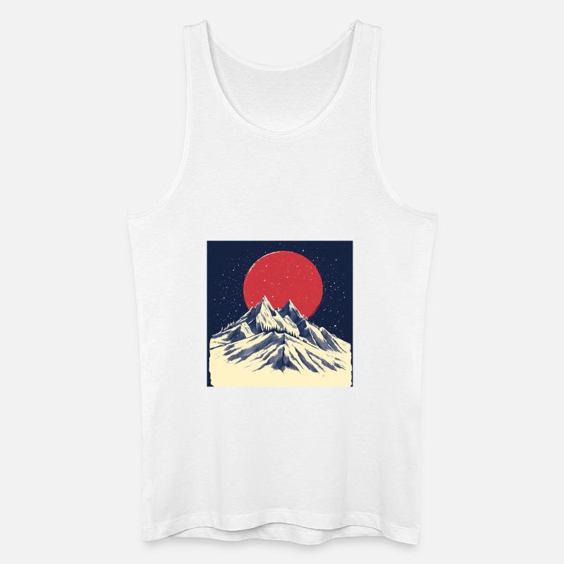 Mountain day - Männer Bio Tank Top - Weiß