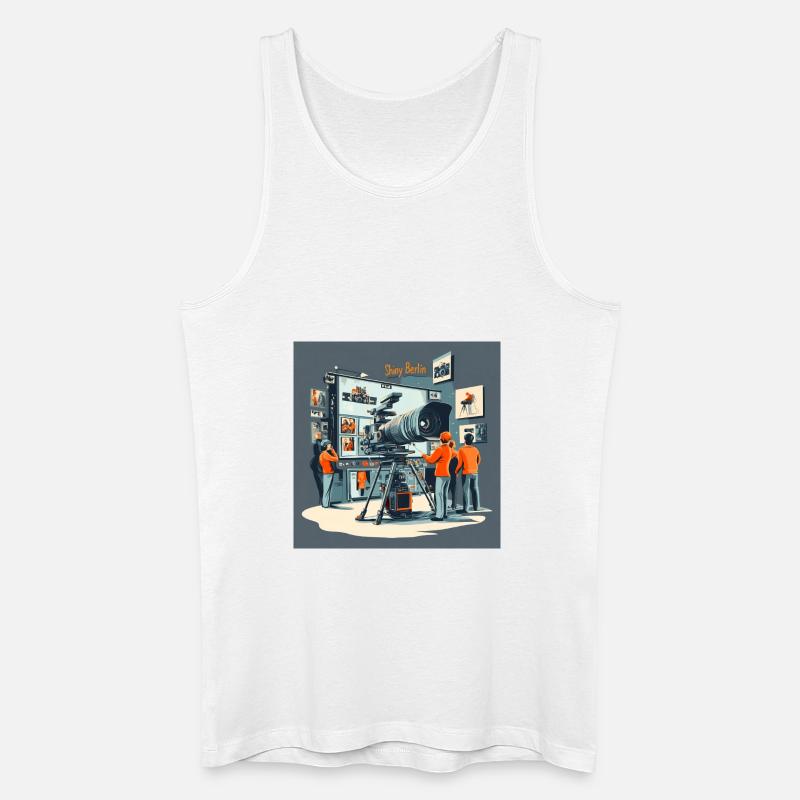 The camera studio - Männer Bio Tank Top - Weiß