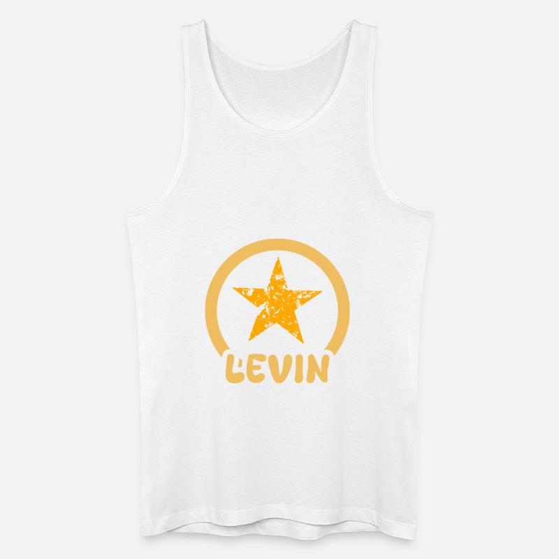 Levin as a given name - Men’s Organic Tank Top - white
