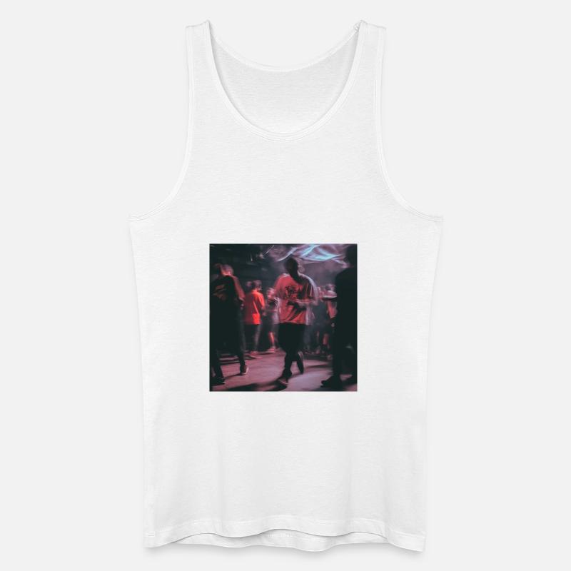 Techno dude - Männer Bio Tank Top - Weiß