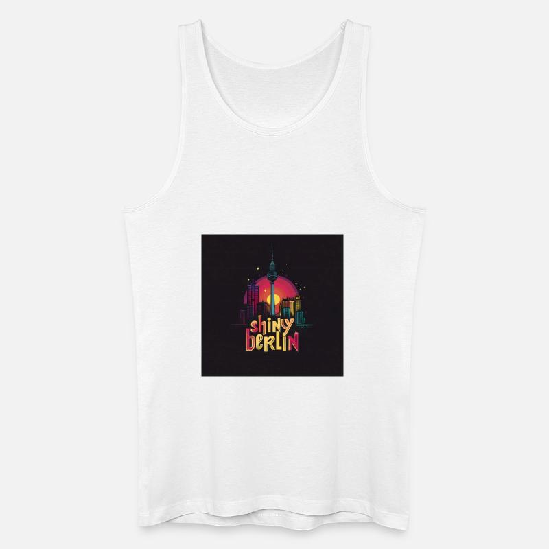 Shiny Berlin - Männer Bio Tank Top - Weiß