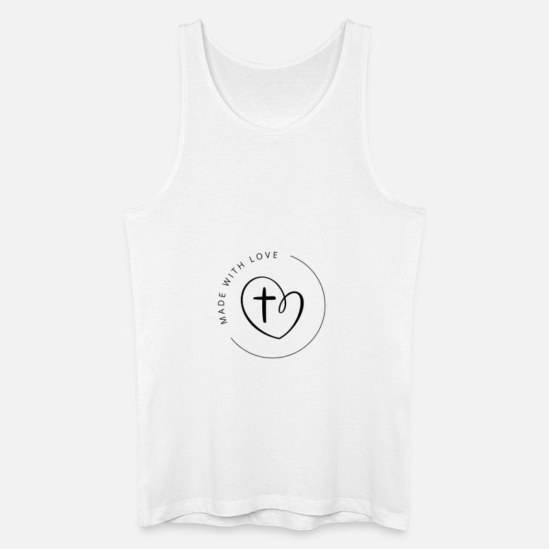 geliebt - Männer Bio Tank Top - Weiß