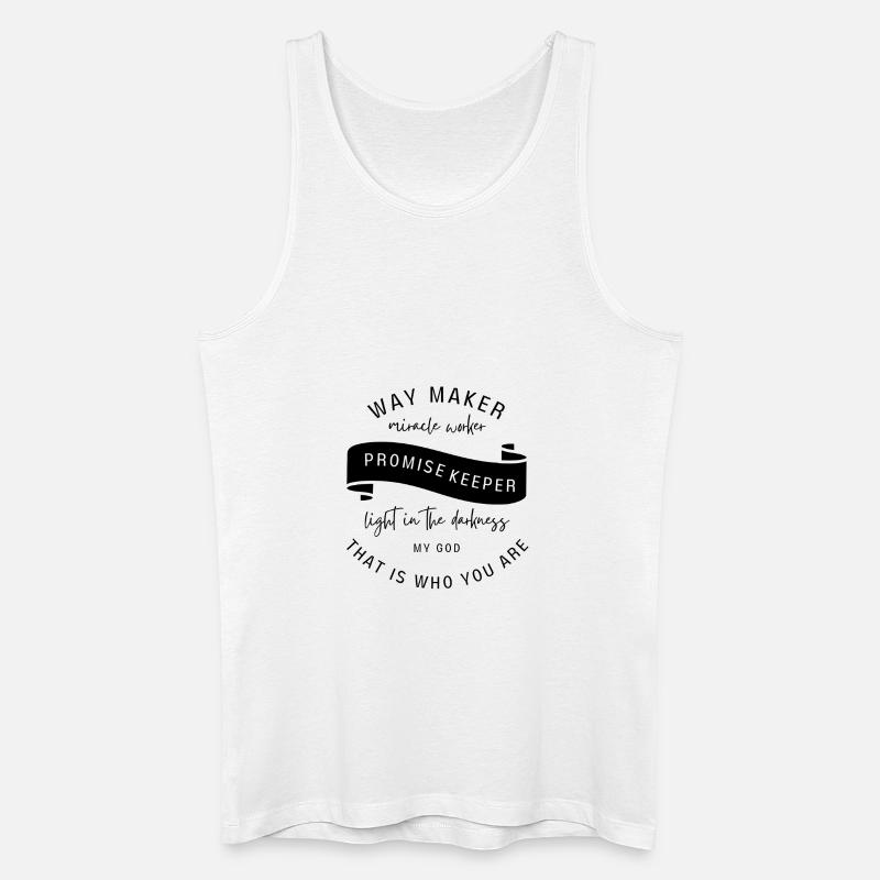 Waymaker - Männer Bio Tank Top - Weiß