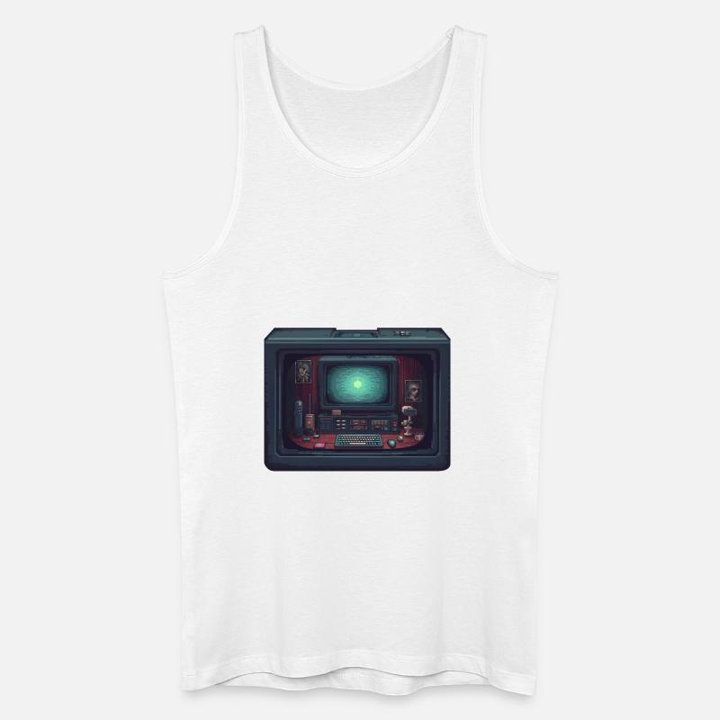Computer im Computer - Männer Bio Tank Top - Weiß