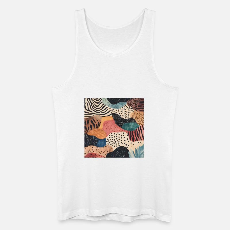 Diversity pattern - Männer Bio Tank Top - Weiß