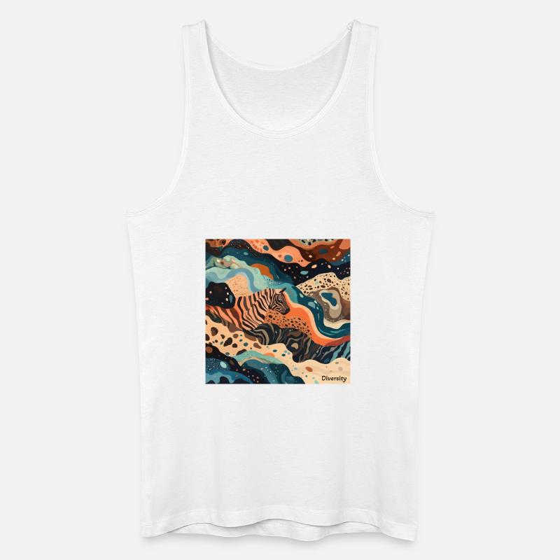 Diversity - Männer Bio Tank Top - Weiß