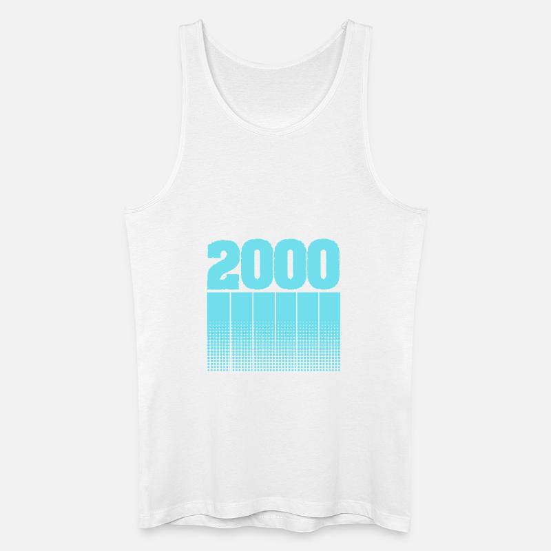 2000 - Männer Bio Tank Top - Weiß