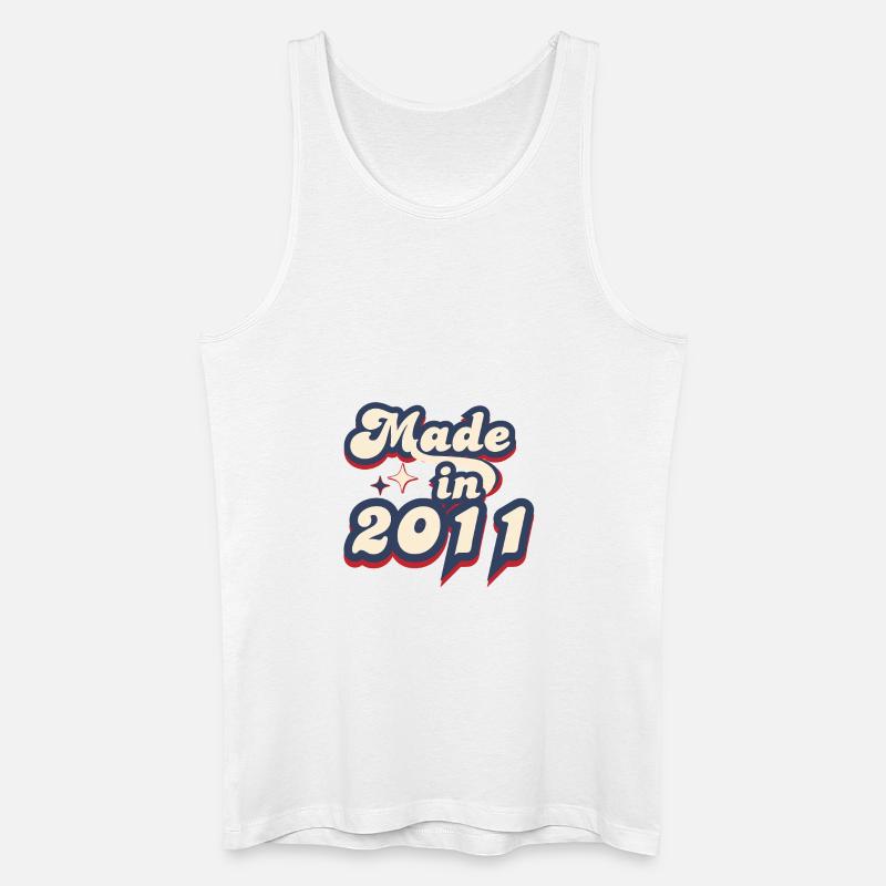 Made in 2011 retro - Men’s Organic Tank Top - white