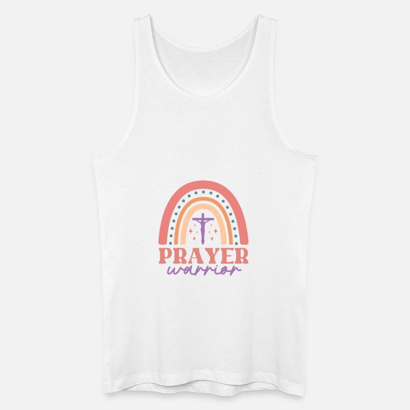 Prayer Warior - Männer Bio Tank Top - Weiß