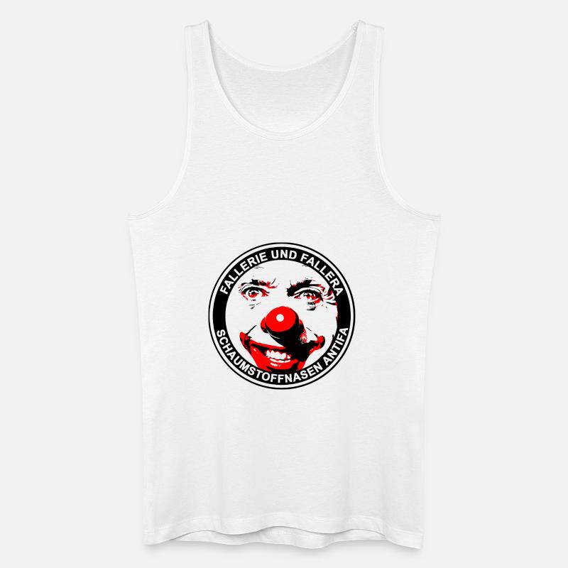 Fun Clown Varaiation Falleri Fallera - Männer Bio Tank Top - Weiß