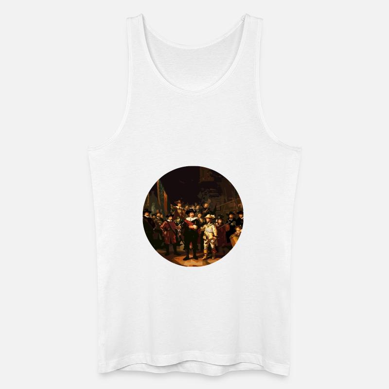 Die Tarnung der Nachtwache - Männer Bio Tank Top - Weiß