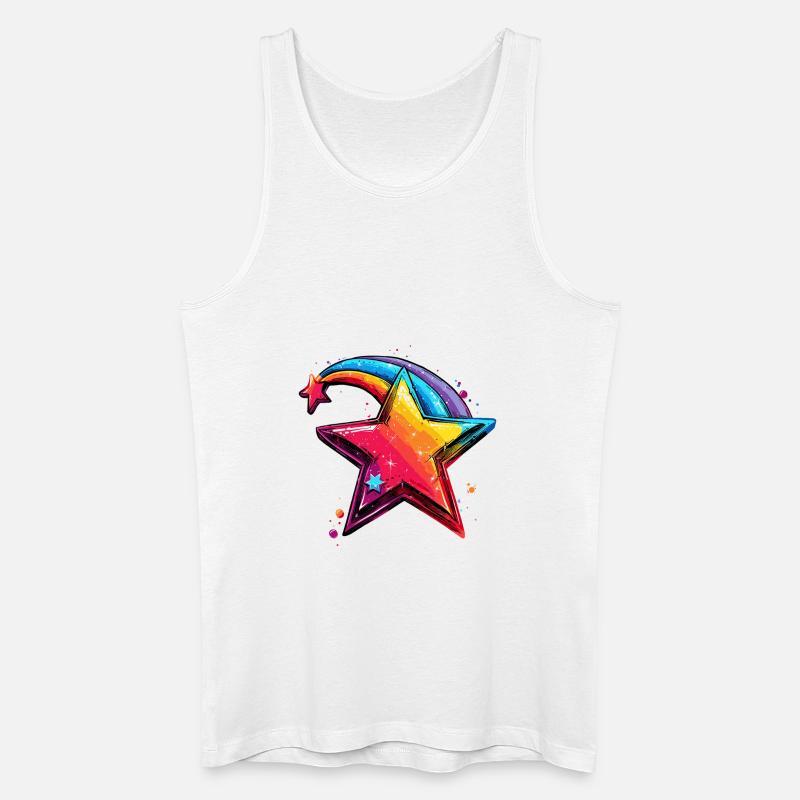 Stern magic superstar - Männer Bio Tank Top - Weiß