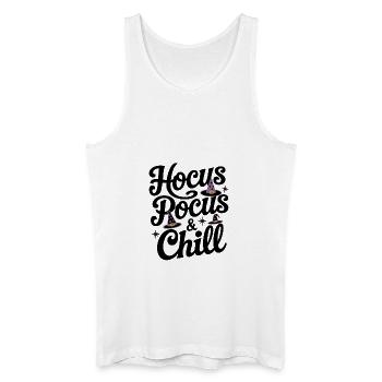 Hocus Pocus & Chill - Débardeur bio Homme - blanc - Devant