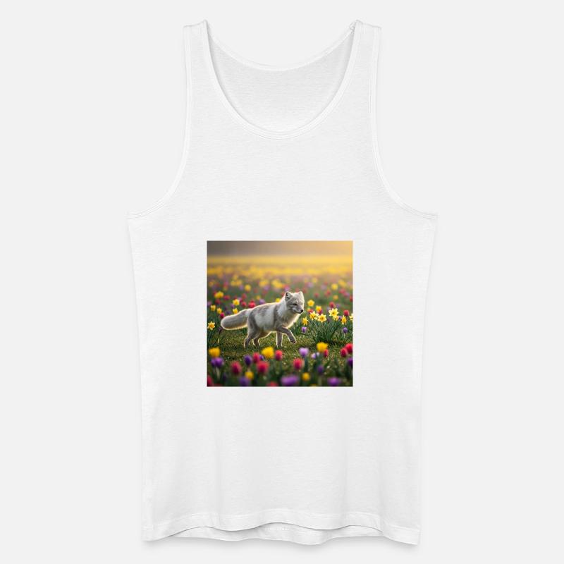 Polarfuchs - Männer Bio Tank Top - Weiß