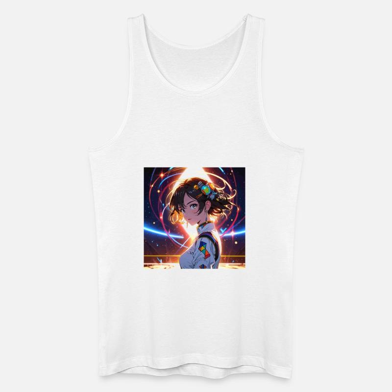 Futuristischer Weltraum-Kosmonaut 2 - Männer Bio Tank Top - Weiß