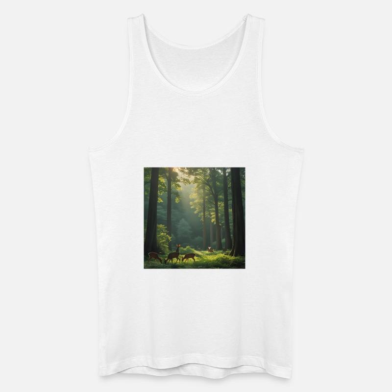 Wald der Stile - Männer Bio Tank Top - Weiß